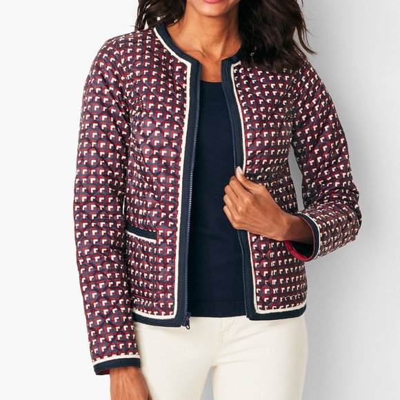 Talbots Jackets & Blazers - NWOT Talbots reversible quilted short jacket, XL
